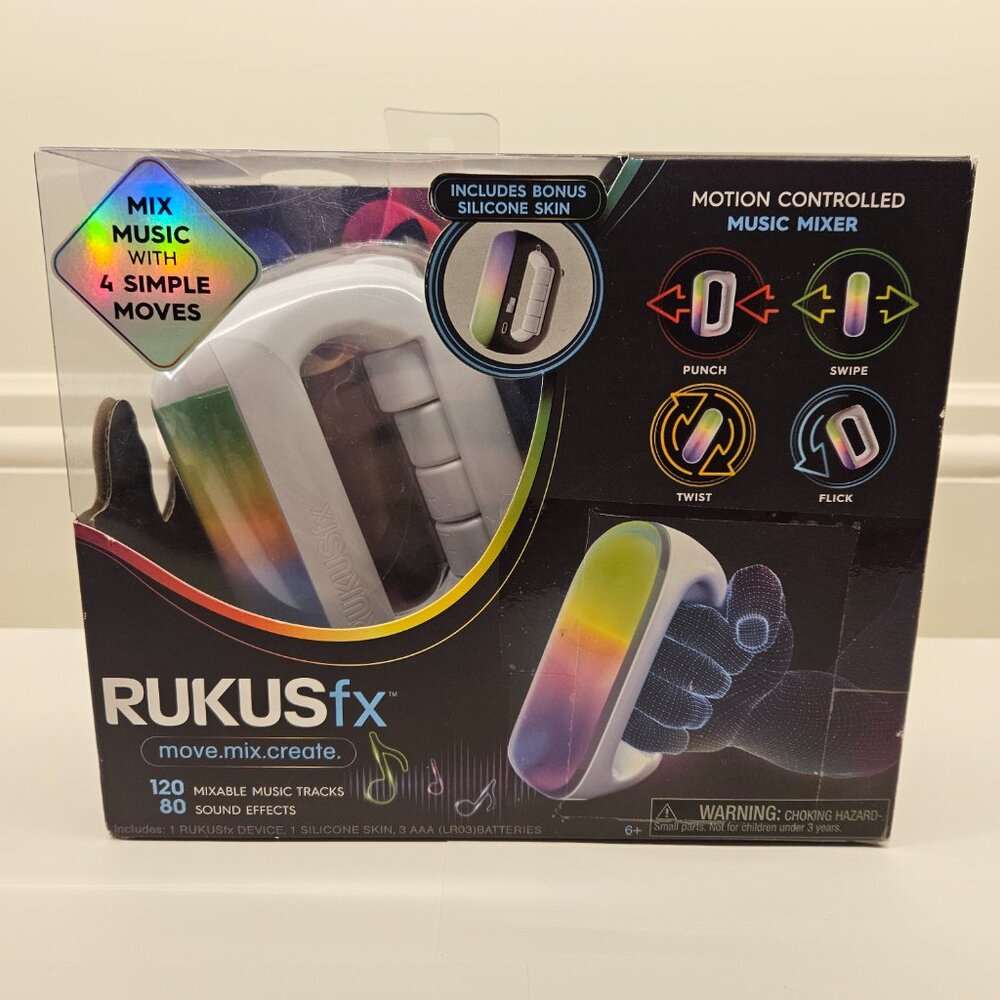 New RUKUSfx Motion Controlled Music Mixer 120 Tracks 80 Sound Effects Just Play